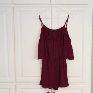 Maroon Romper